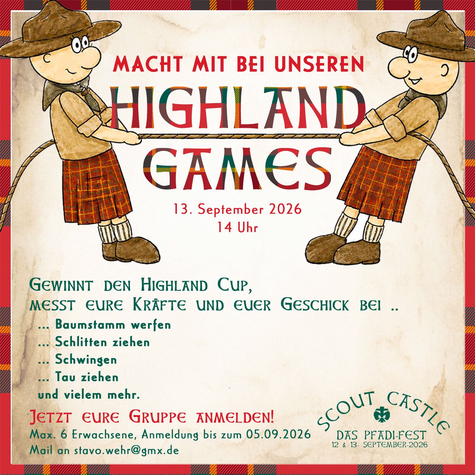 Highland Games beim Scout Castle